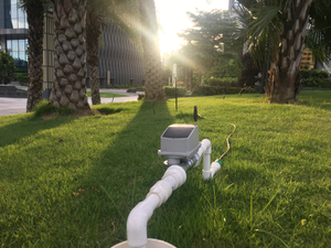 Sistema de riego por goteo con energía solar basado en Lora/GSM para granja de palmeras