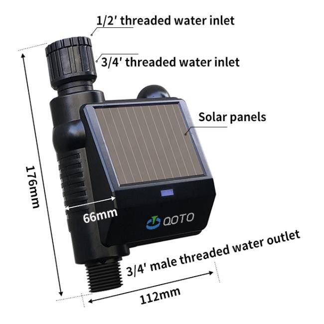 Temporizador de agua automático de energía solar